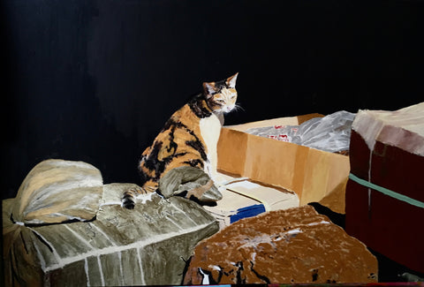 Original Painting "Kathmandu Kat"