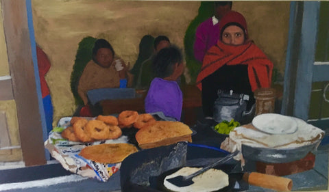Original Painting "The Eyes of Kathmandu"