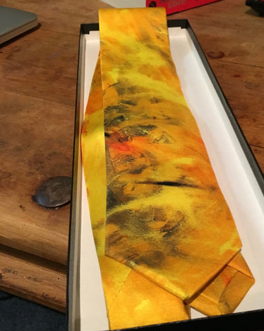 Silk Ties, Made in Italy, Solid Gold