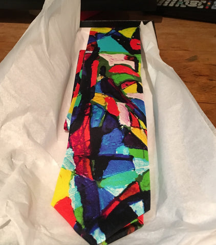 Silk Ties, Made in Italy, Stained Glass