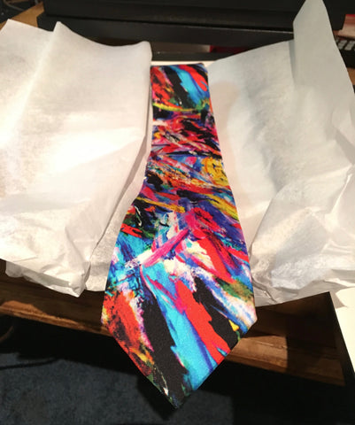 Silk Ties, Made in Italy, Waterfall